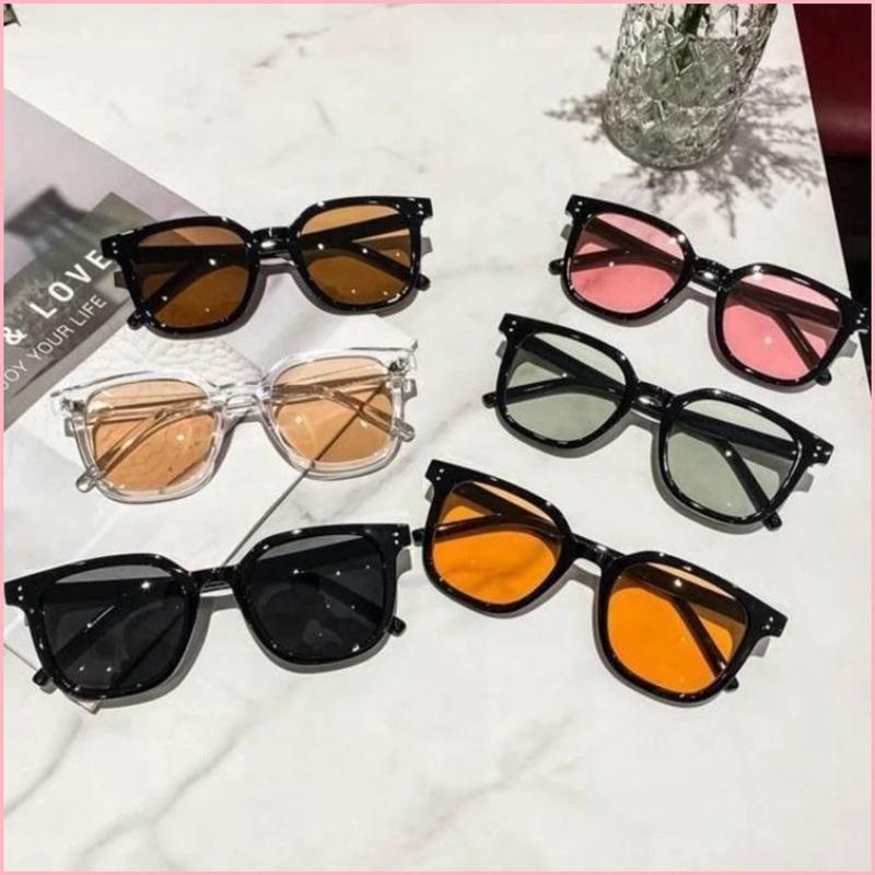 [Được đánh giá cao] Mắt kính chữ V nam nữ kính mắt gọng nhỏ thời trang nhiều màu thời trang Hàn Quốc trẻ trung cho nam và nữ