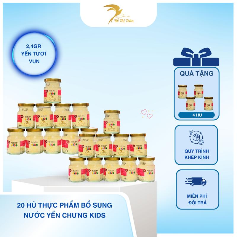 [CFV-KHO DTT] Tổng 24 hũ nước yến chưng (2,4gr yến vụn tươi/hũ) - chọn vị - Yến sào Đỗ Thị Toán 4