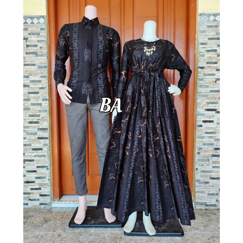 Product Introduction of Gamis Batik Couple Suami Istri Batik Bahan Katun 5
