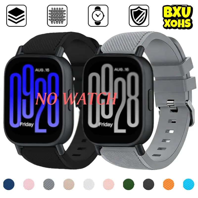 Tali Jam Tangan 20mm 22mm Quick Release Strap for Redmi Watch 5 Active /Redmi Watch 5 Lite /Samsung Galaxy Watch FE 7 6 5 4 40 44mm Silicone Rubber Sport Band  Smartwatch for Huawei Watch Gt 6 5 4 3 /Redmi/Amazfit /Itel 011 12//Aolon/advan
