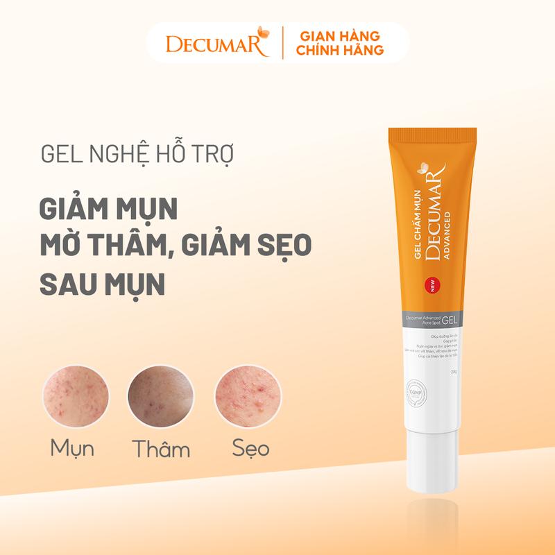 Decumar Gel Nghệ Hỗ Trợ Giảm Mụn, Mờ Thâm, Giảm Sẹo Sau Mụn Hiệu Quả Decumar…