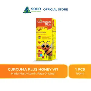 Curcuma Plus Honey Vit - Multivitamin Madu Rasa Original 100ml (Harga Special)