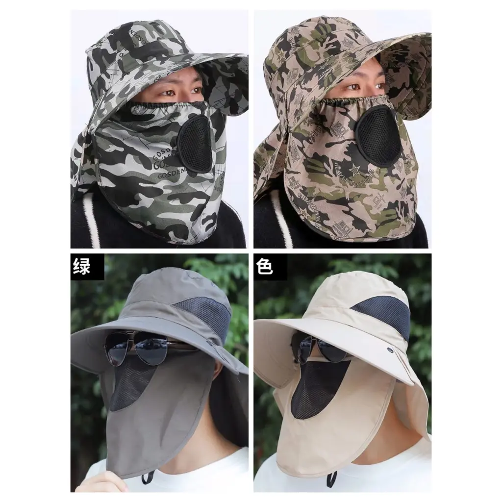 CAHAYA Topi Visor Lipat Anti UV Lebar / Topi Pantai Cadar T23