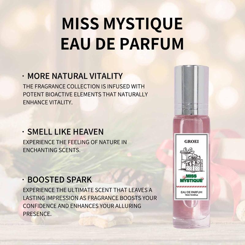 Product Introduction of GROEI Xịt Khử Mùi Tươi Mát Lâu Dài, 24H, 10ml, Tinh Dầu Hoa Và Trái Cây Ngọt Ngào Và Lãng Mạn, Quà Tặng Tốt Nhất, Xịt Khử Mùi - Chủ Đề Giáng Sinh - Món Quà Tốt Nhất 4
