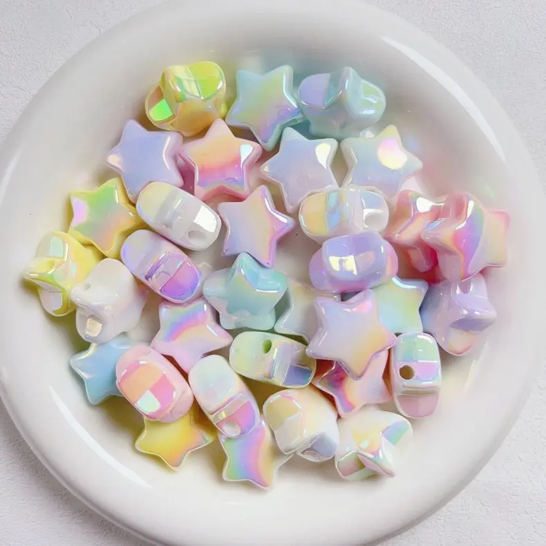 Colorful Star Beads DIY Mobile Phone Chain Key Chain Bag Chain Pen Chain Accessories Ornament