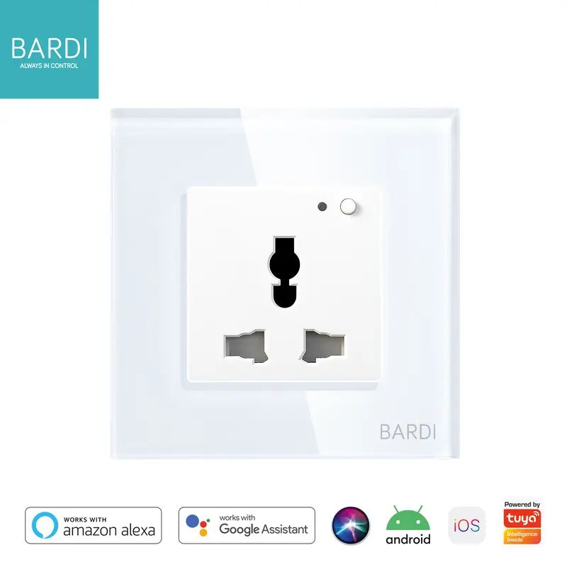 BARDI Smart Wall Socket UNI Max 13A PTH/HTM - Stop Kontak Dinding Pintar Otomatis Wi-Fi Automation 3