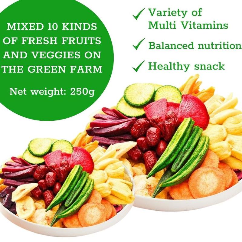 Product Introduction of Canned Fresh Dried mixed fruits and veggies fruit vegetable chips okra chips Radish chips mix fruits and vegetables chips dried vegetables snacks 22