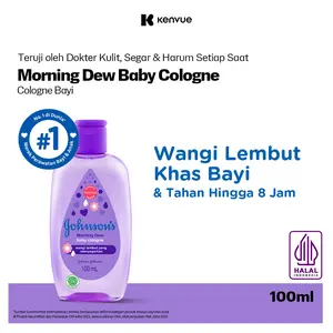 JOHNSON'S Morning Dew Baby Cologne - Minyak Wangi Bayi 100 ml Aman Untuk Kulit