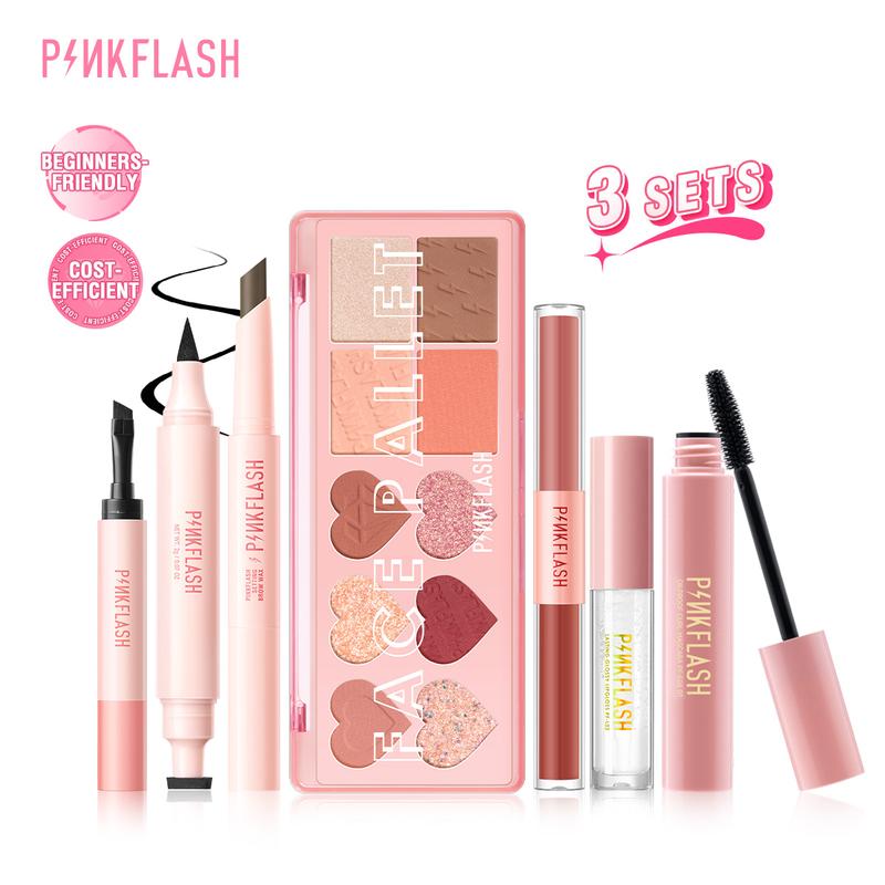  Bộ Trang Điểm PINKFLASH Bán Chạy Lip Kit and Eye Kit Cosmetic Nữ 