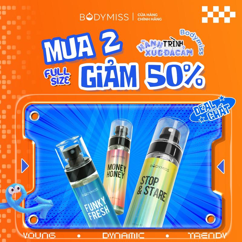 HERO MUA 2 GIẢM 50% Body mist Quốc Dân Cho Nam Nữ Unisex Chính Hãng BODYMISS Bodymist Thơm Lâu Body Cho Học Sinh Sinh Viên Chai Lớn & Nhỏ - Xịt Khử Mùi Body Hôi Nách Mùa Đông Thơm Lâu Hương Nước Hoa Perfume Cosmetic