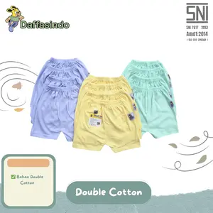 Daffasindo Sni 1 pcs Celana Pendek Bayi 0-18 Bulan Bahan Katun