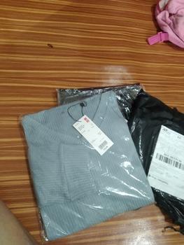 Product Review of Promo 2pcis Crop V Neck Lengan Panjang Wanita - Baju Knitwear Nyaman - Formal, Midi kemeja vest jumbo from L**7 0