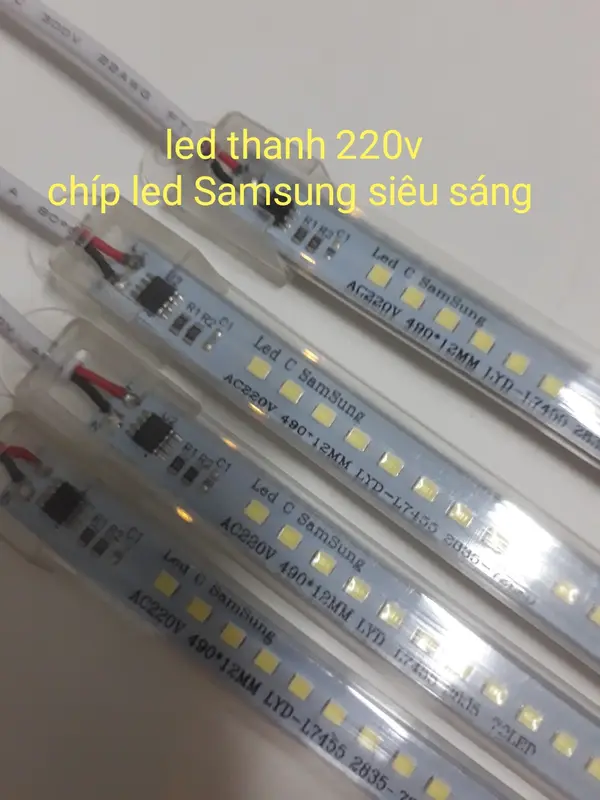 Đèn led thanh 30cm,50cm,1m dùng điện 220v 0