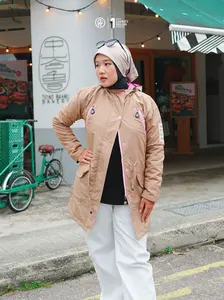 Hijacket Montix Parka Muslimah Jaket Sporty Anti Angin untuk Traveling dan Naik Gunung