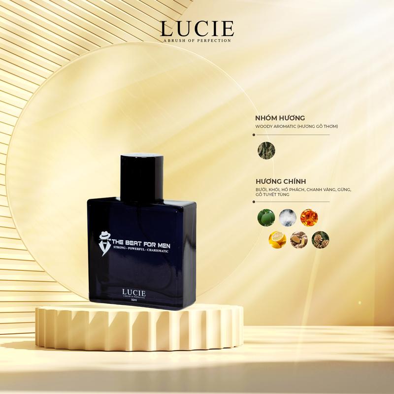 LUCIE Perfume- Nước hoa nam The Beat For Men 50ml hương thơm nam tính sang trọng lưu hương dài lâu