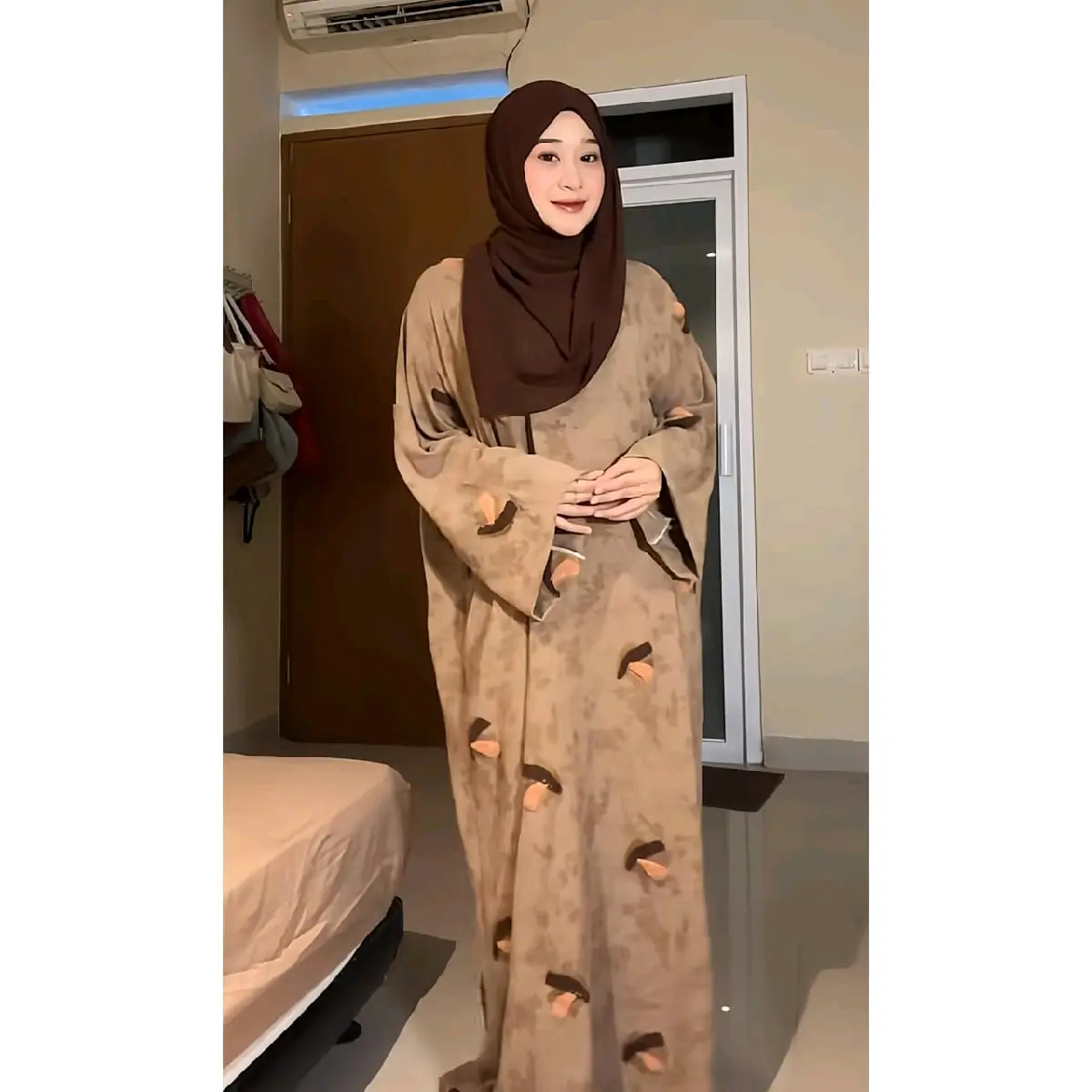 Abaya Drees Bordir Muslim Wanita RAZAKHANANIA (Tali Terpisah) - Simple Mewah