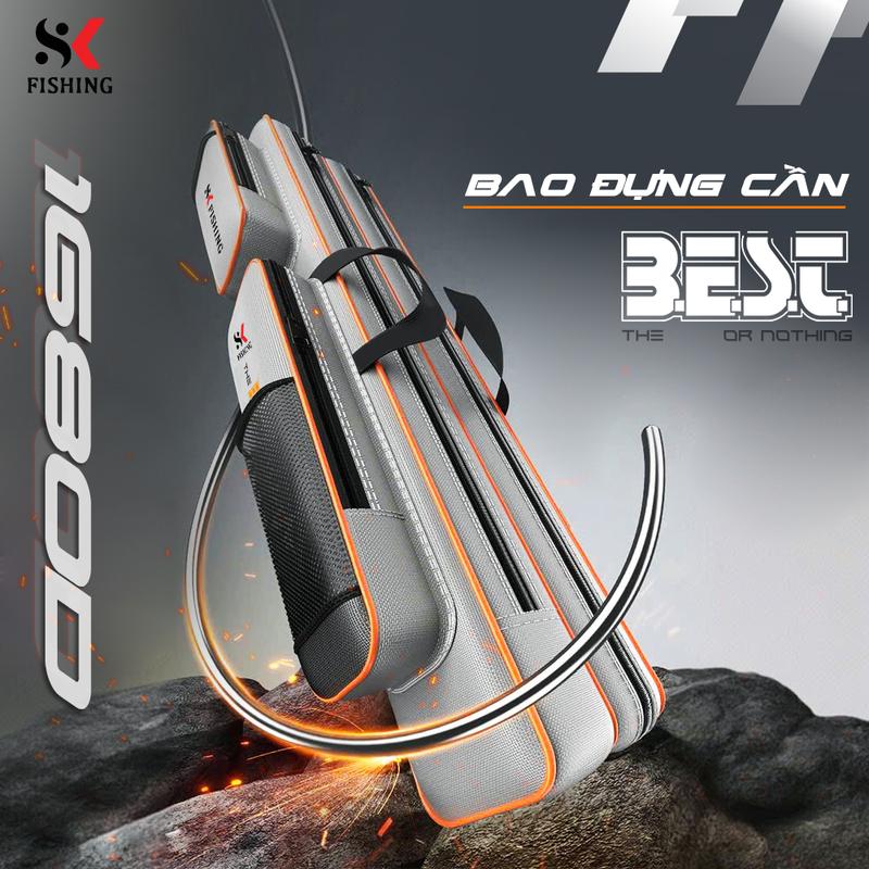Túi Đựng Cần Câu BEST SK FISHING vải 1680D tiện lợi nhiều ngăn chứa