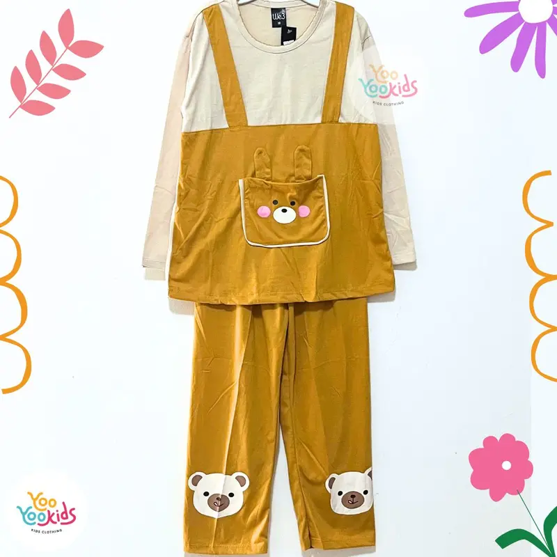 Setelan Baju Tidur Anak Perempuan Umur 8 - 12 Tahun Baju & Celana Panjang / Piyama Anak Perempuan / Piyama Anak Cewek / Piama Anak Perempuan / Baju Anak Perempuan / Setelan Anak Perempuan / Fashion Anak Perempuan / Pakaian Anak Perempuan Motif Lucu 4