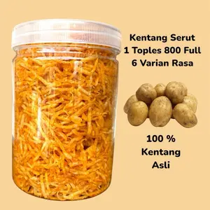 Kentang Mustofa / Kentang Serut Crispy 1 Toples 800 Ml Food  Makanan Cemilan