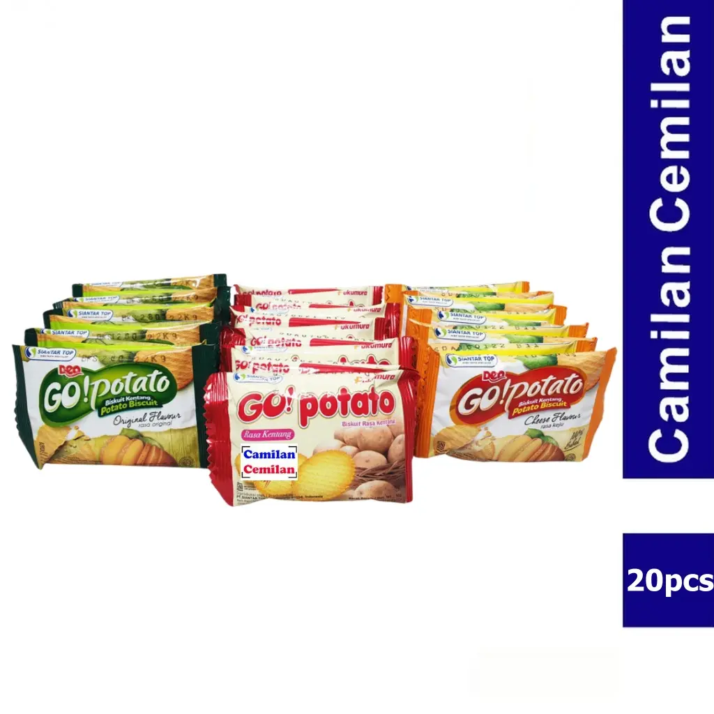 Deo Go Potato Biskuit Kentang Renceng isi 20 pcs x 8 gr