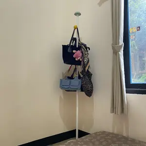 NNEKODA Tiang Gantung Jamur Topi Mantel Besi Sederhana /Anak-anak Jamur Rak Pakaian Vertikal