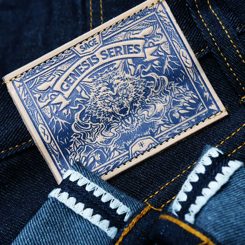 Sage Genesis Series : 15oz Indigo x Blue Ultimate Quality Projectile Loomed Denim 2