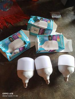 Product Review of Paket 3 Pcs Lampu Bohlam LED Premium Jumbo 40 Watt dan 50 Watt Putih from b**9 1