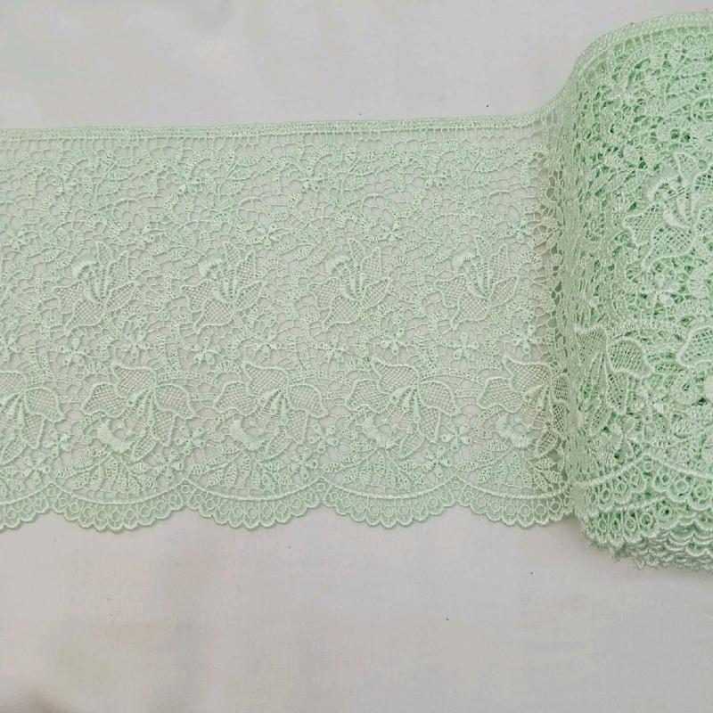 renda jiper/guiper pinggiran/bordir list mukena/lebar 20cm/harga per 45cm 5