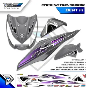 STRIPING TRANSPARAN BEAT FI | MOTIF GALAXY VIETNAM STYLE | STICKER BODY HONDA BEAT FI