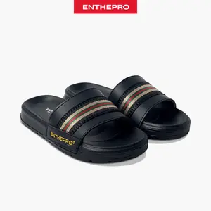 ENTHEPRO 39-43 Sandal Slide Pria Proslide Elvio Black - Sandal Selop Pria - Sandal Pria Casual - Sandal Pria Distro Shoes Sendal