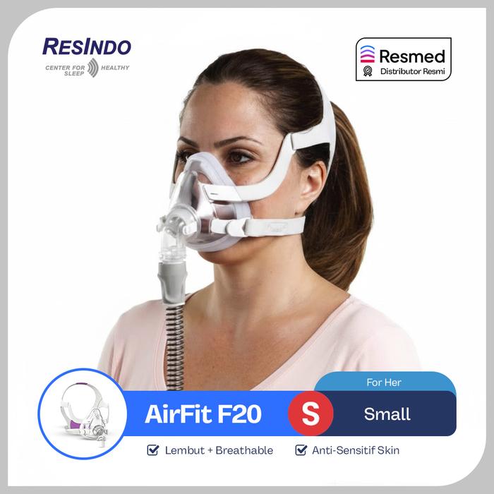 Gambar AirFit F20 Full Face CPAP Mask ResMed - Masker CPAP Set Lengkap dari Resindo Medika Kota Administrasi Jakarta Selatan 5 Tokopedia