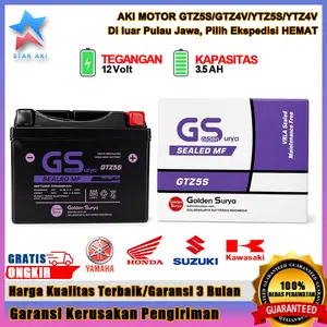Aki Motor GTZ5S Honda Beat Scoopy Vario110 Aki Kering Accu Kering MF GTZ5S
