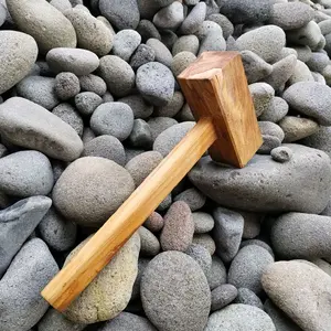 Palu Kayu Jati Solid untuk Geprek Geprek Seputaran Dapur Alat Dapur Berkualitas Tinggi