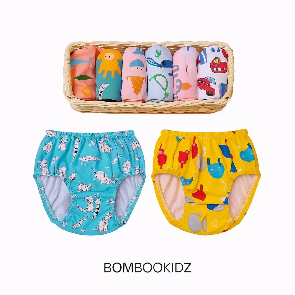 BOMBOOKIDZ Celana Dalam Anak Liby Velvet Babydoll 12 PCS Motif Cuci Air Dingin Size S M L Fashion untuk Usia 1-6 Tahun Berat 4-20 kg Kualitas Terbaik Harga Terjangkau