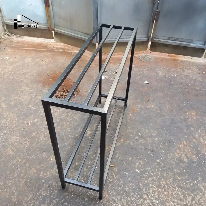 Kệ sắt hai tầng hàn liền chắc chắn