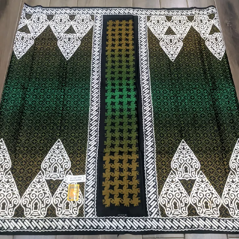 Sarung Batik Gradasi Bunglon Keren Bahan Halus Katun Prima Muslim Motif Nyaman Dewasa Motif Nyaman Pria Santri Pekalongan Pekalongan Hitam 4