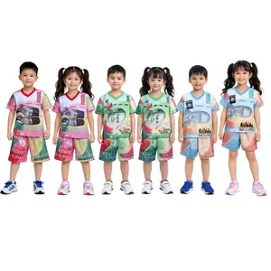 Setelan Anak Laki Laki Bahan  Jersey MIlano Printing Motif Duit / Setelan Anak Bahan Jersey Milano Printing Viral Motif Uang