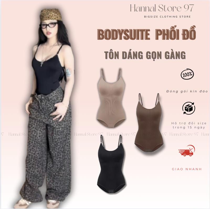  Áo Bodysuit Nữ - Thun Cao Cấp Co Giãn Tốt - Phối được nhiều đồ - JS01 | Hannal Store 97 