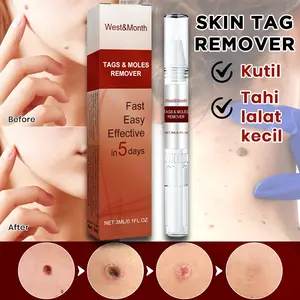 West&Month Penghilang Benjolan Daging Tumbuh & Kutil Kecil 3ml | Perawatan Oles Wajah & Tubuh Remover Praktis