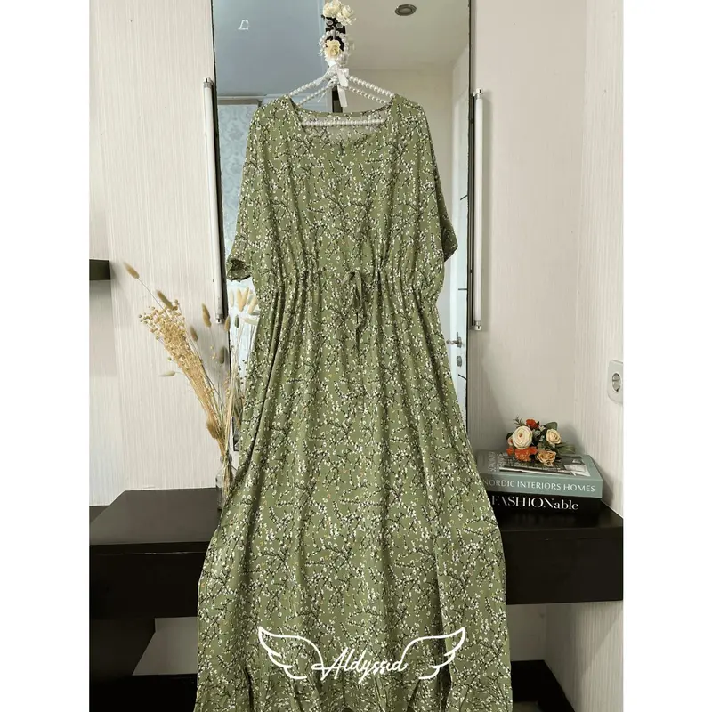 Maternity Dress 3 in 1 Zaynab Series |  Daster Infus  Lahiran Hamil Menyusui Bumil Busui | Nursing Wear | Nursery Dress| Baju Melahirkan Jumbo Kancing Bahu Bukaan Atas Semata Kaki Tali Depan Cantik Kekinian Rayon Premium Kehamilan Katun Nyaman Multipak 3