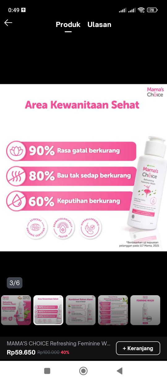 mama's choice feminine wash sabun pembersih kewanitaan - COD mama's choice feminine wash sabun pembersih kewanitaan - COD