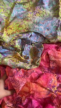 Product Review of MEYDEND - One Set Sarimaya Setelan Batik Cap Rayon Premium Busui Friendly Kulot 7/8 Lengan Kutungan from S**p 0