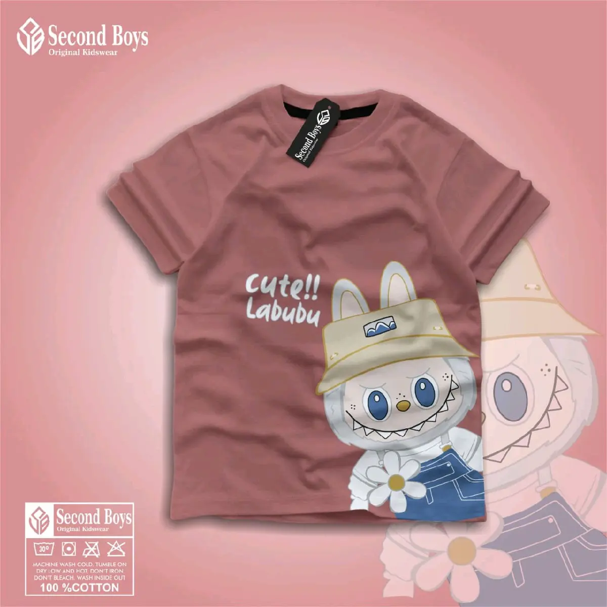 kaos labubu anak baju kaos anak motif labubu