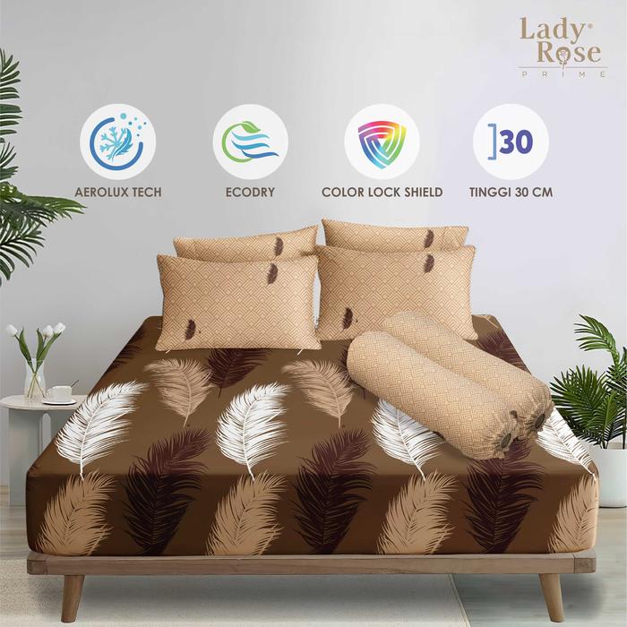 Gambar Lady Rose Prime - Sprei Queen 160x200 Tinggi 30Cm Bantal 2 - Inara dari Lady Rose Sprei Kab. Bandung Tokopedia