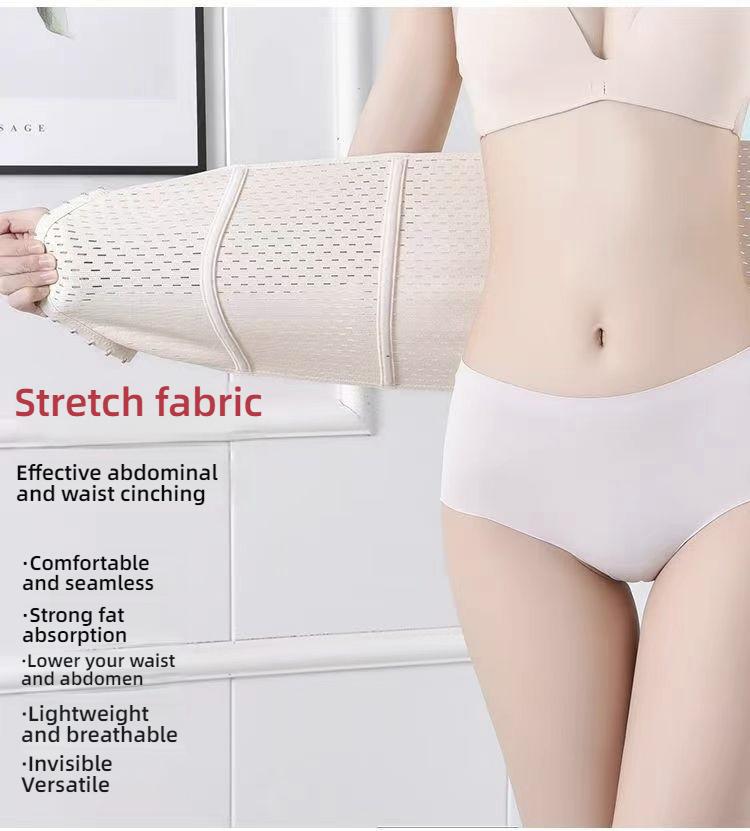 Product Introduction of Abdominal belt, waist shaping, breathable, no curling, body loss, belly drawstring, fat plus 7
