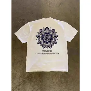 2026 Kaos Lengan Pendek Musim Panas Baru Pria Leher Bulat Gaya Sederhana Putih Katun Dingin Longgar Merek Trendy Fashion Korea Baju santai biqolkxsaq