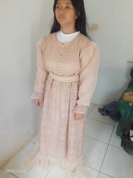 Product Review of TP89 Dres Gamis inana 89z4 maxi cantik full brukat lapis furing Muslim Organza Nyaman Wanita Tile from D**h R**a 0