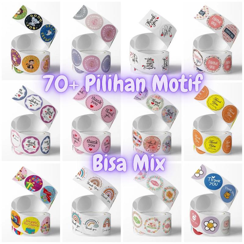 Product Introduction of 100 pcs Sticker Stiker Selamat Menikmati Thank You Terima Kasih Thankyou Terimakasih Tq Thanks Promo Murah Gratis Ongkir 1 Roll Isi 500 Aesthetic Karakter Lucu Satuan Eceran Lembar Label Ucapan Segel Toples Box Kemasan Homemade Makanan Minuman Cup Gelas 46