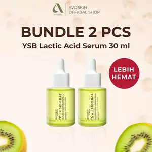 2pcs - Avoskin Twin Pack Your Skin Bae Lactic Acid Serum untuk Eksfoliasi Wajah