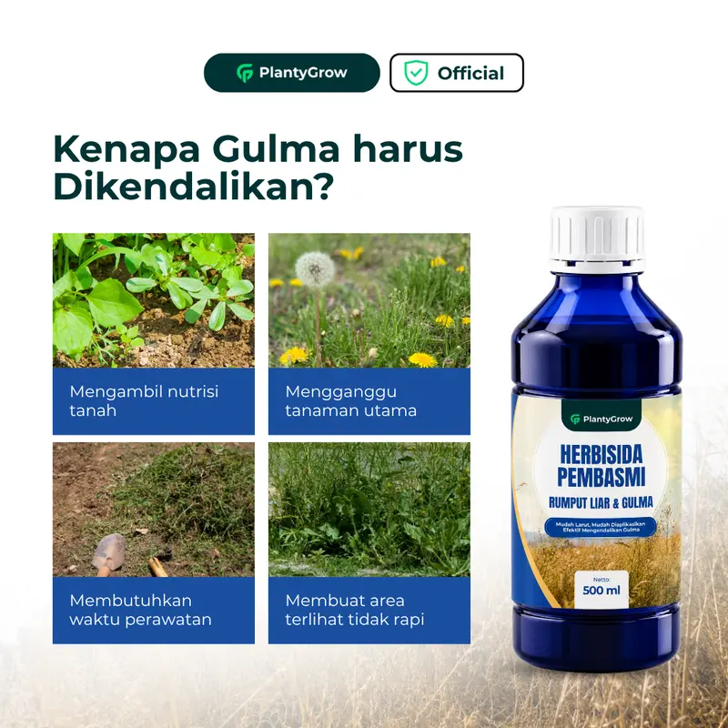 NEW Herbisida Nexalon Kontak Pembasmi Rumput Liar & Gulma 500ml - Bantu Basmi Gulma Daun Lebar & Sempit, Praktis & Mudah Dicampur Air - PLANTYGROW